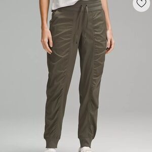 Lululemon Green Dance Studio Joggers with Elastic Waistband